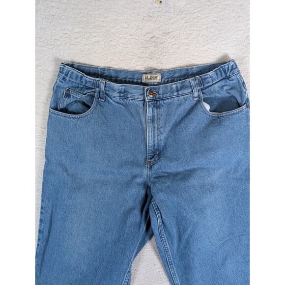 LL Bean Mens Jeans Mens 40x30 Fits 36x29 Comfort Waist Blue Jeans Pants - Picture 9 of 16